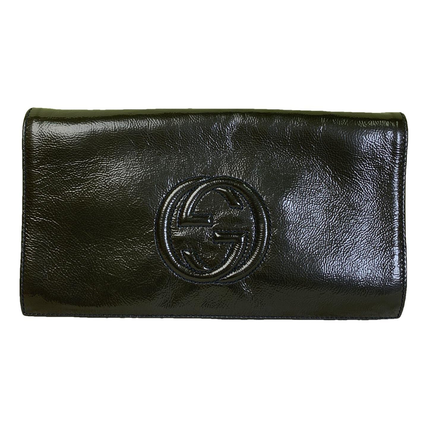 Soho leather clutch bag