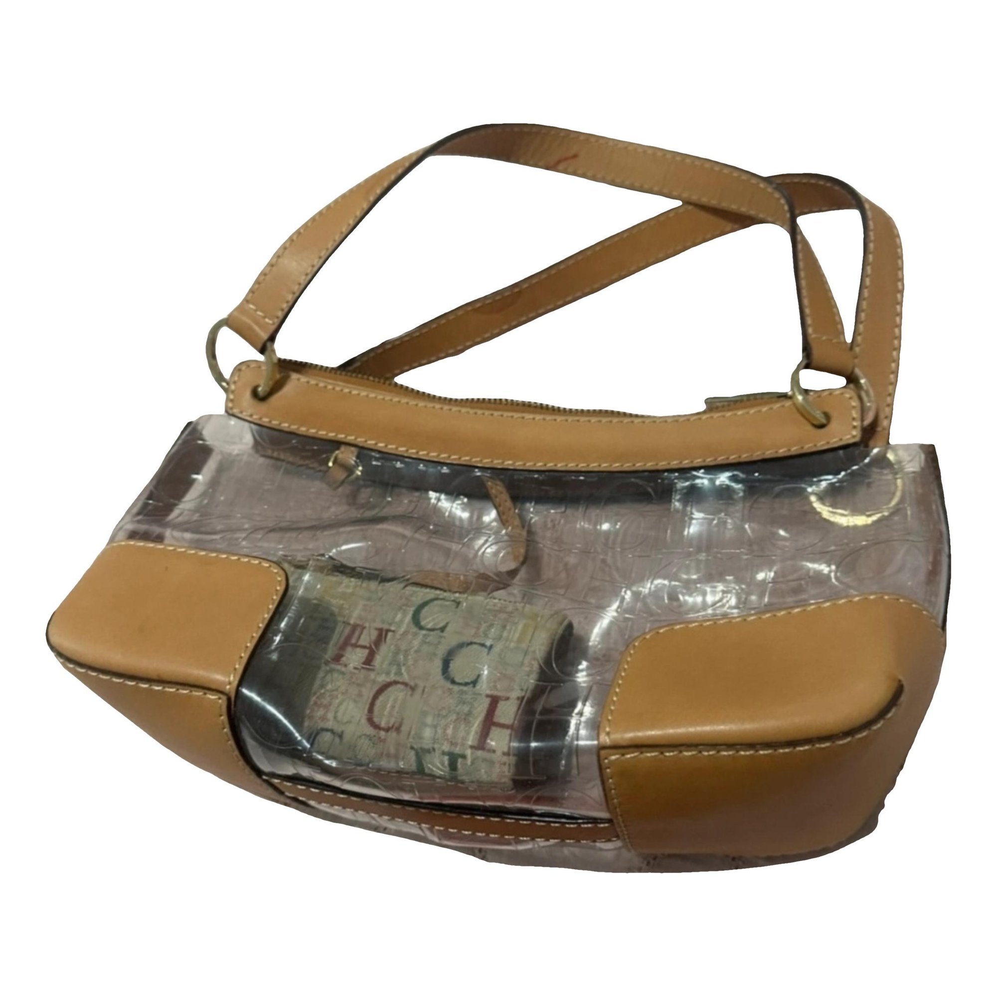 Leather clutch bag