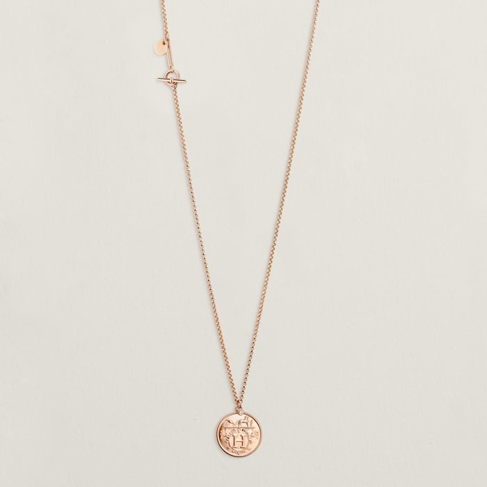 Sans Coloris Hermès Ex-libris Long Necklace, Medium Model