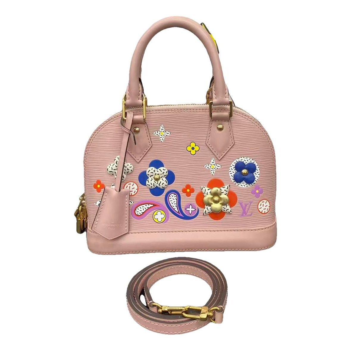 Louis Vuitton Alma BB leather handbag