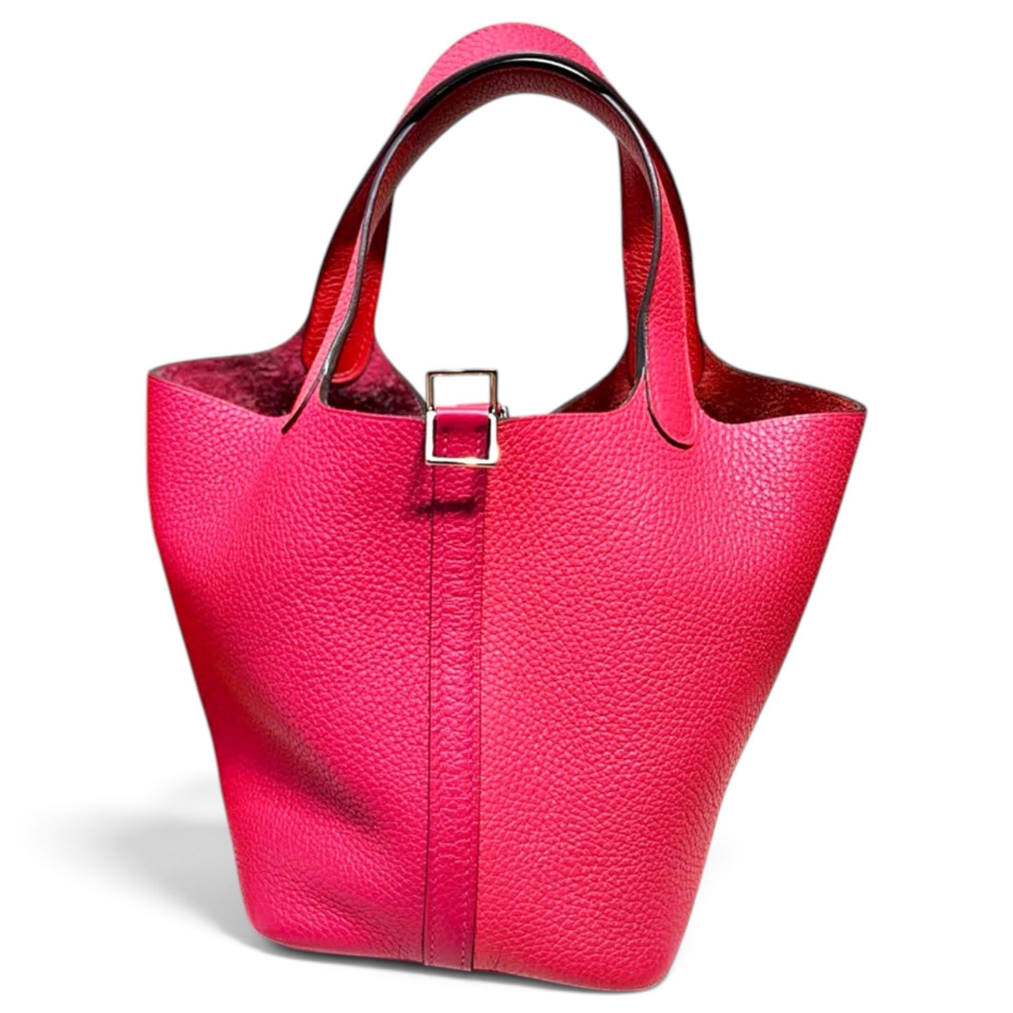 Picotin leather tote