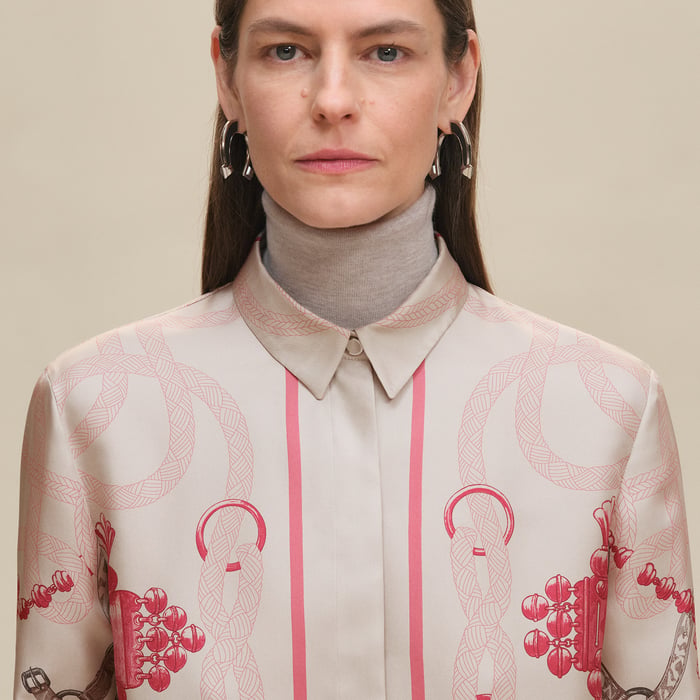 Beige Avoine "Palefroi Remix" Classic Shirt