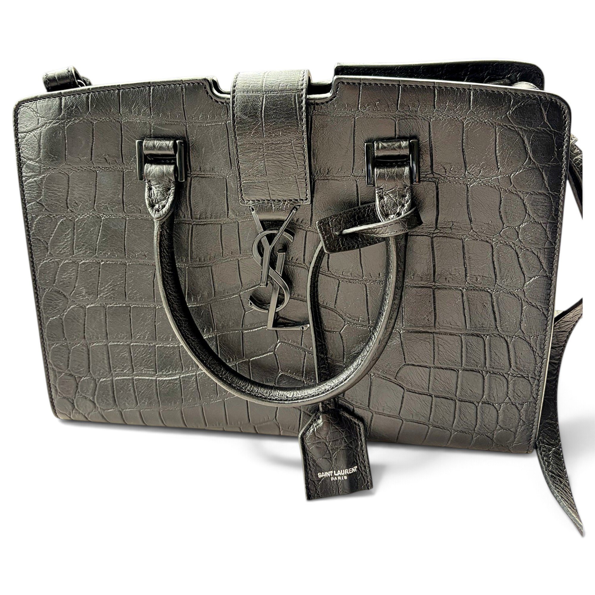 Cabas Rive Gauche leather handbag