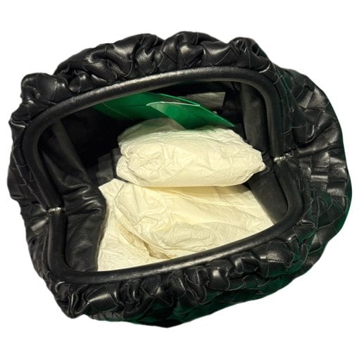 Pouch leather clutch bag