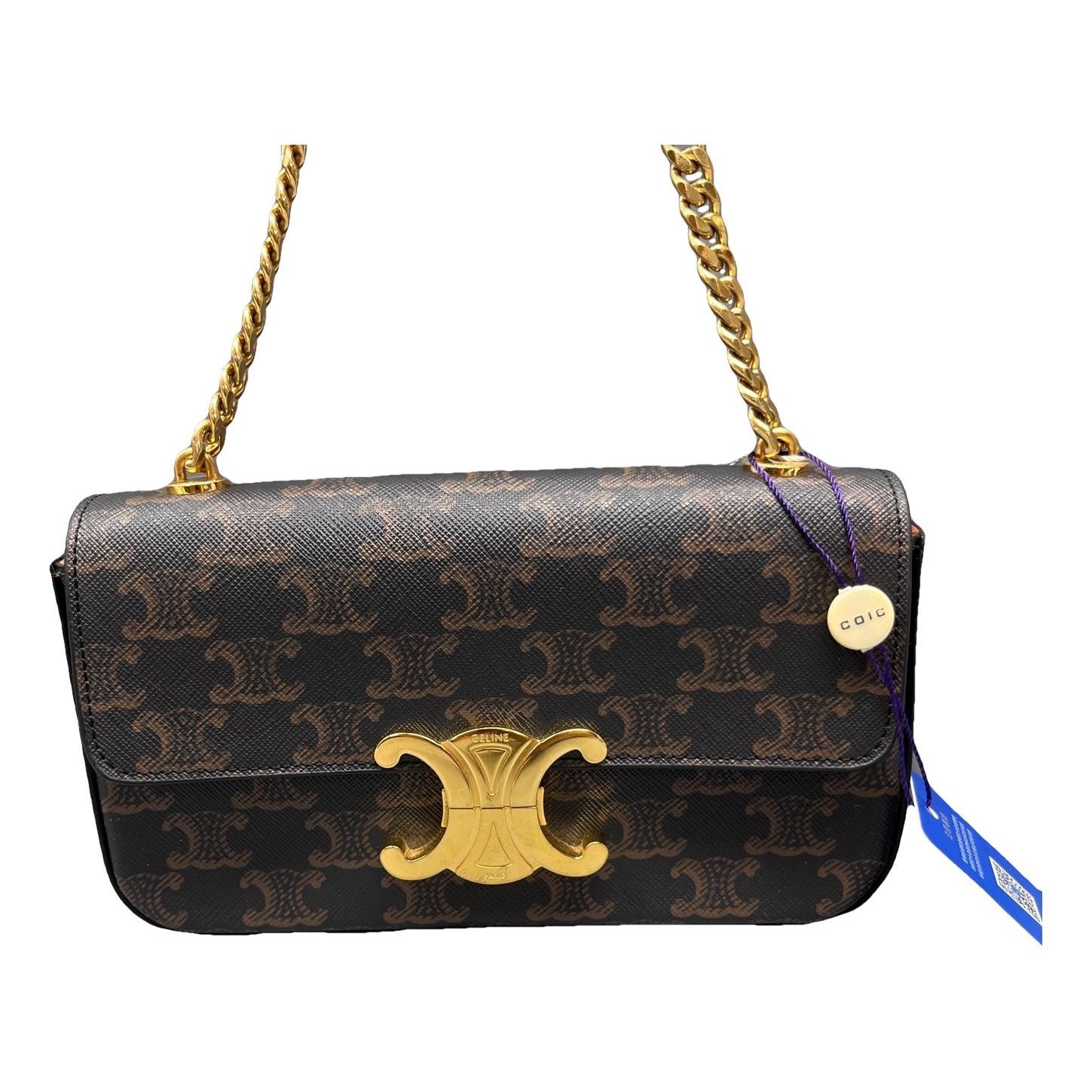 Triomphe Long leather handbag