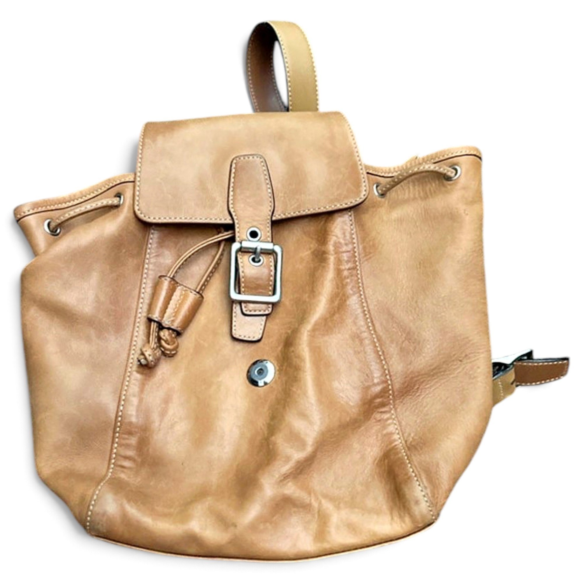 Leather backpack