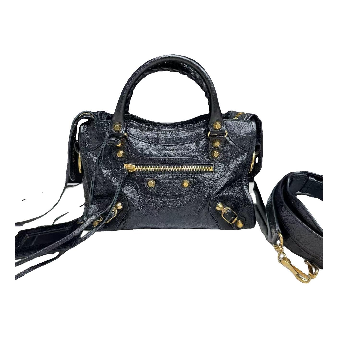 City leather crossbody bag