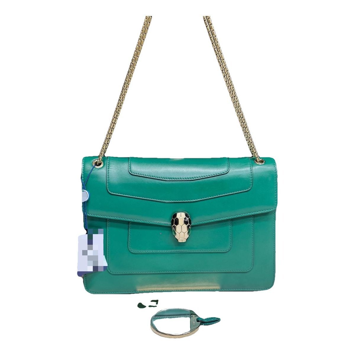 Serpenti leather handbag