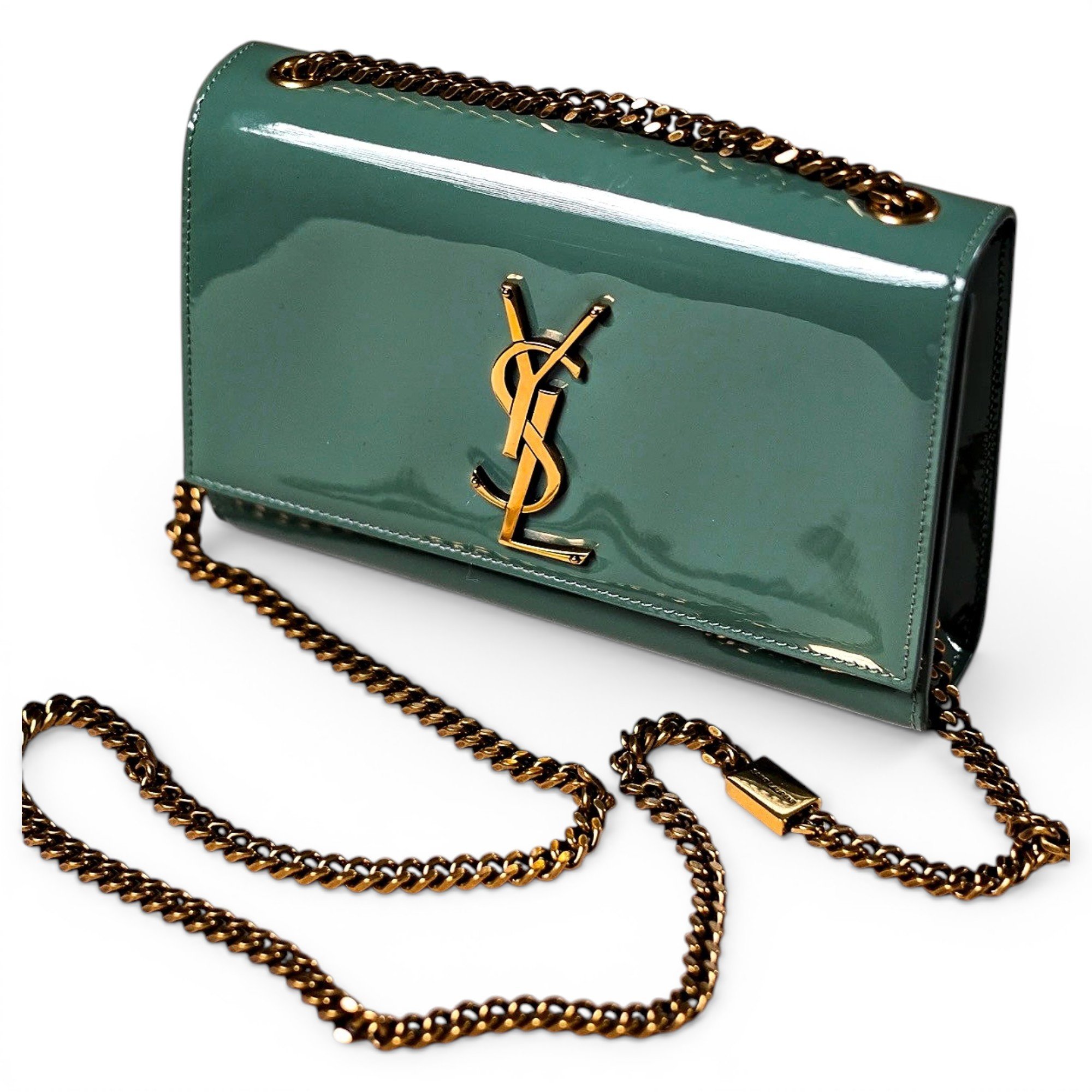 Kate monogramme patent leather handbag