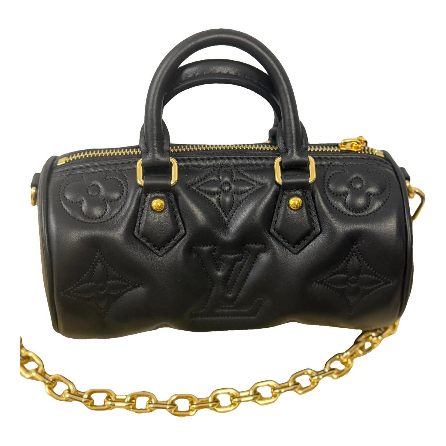 Papillon BB leather handbag