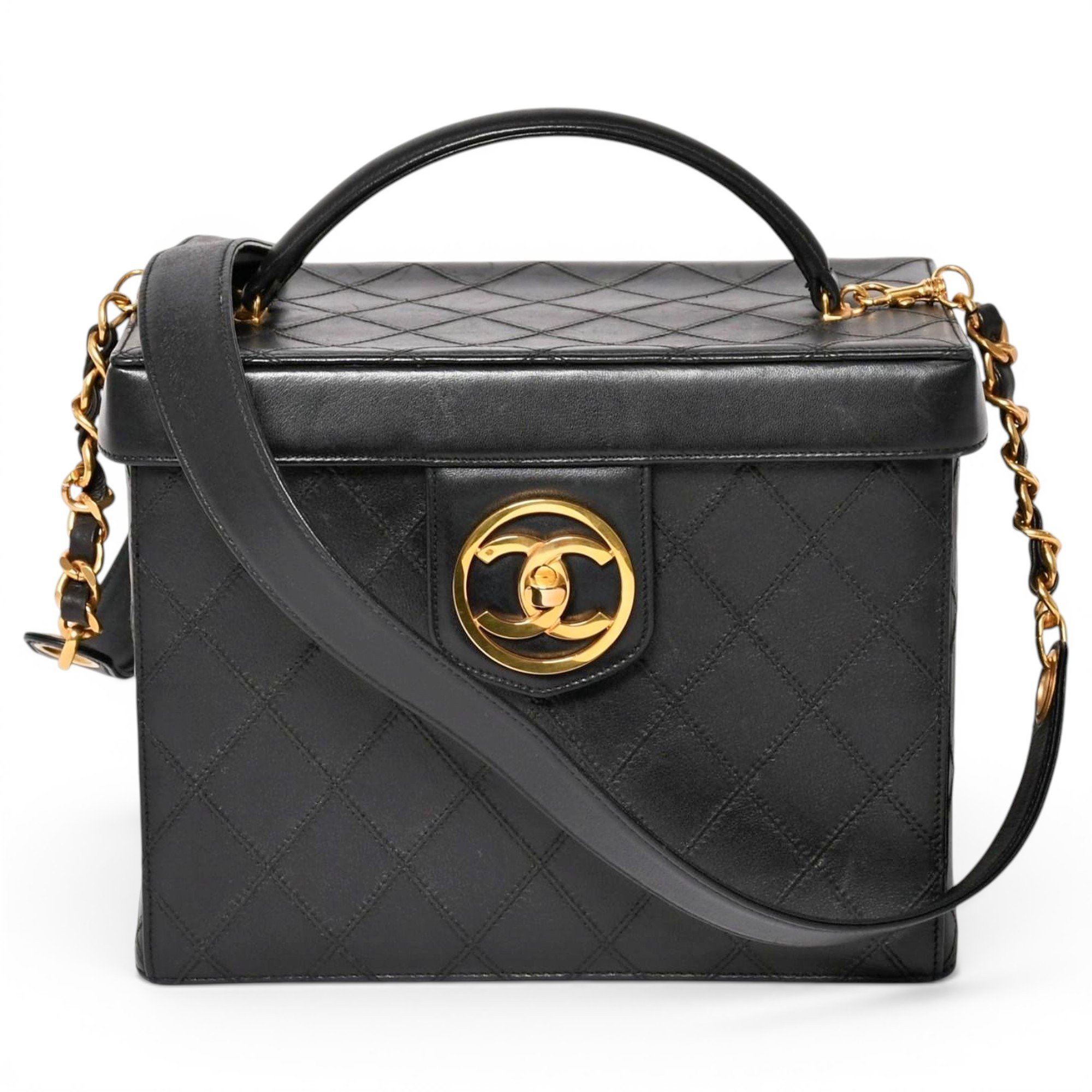 Leather vanity case