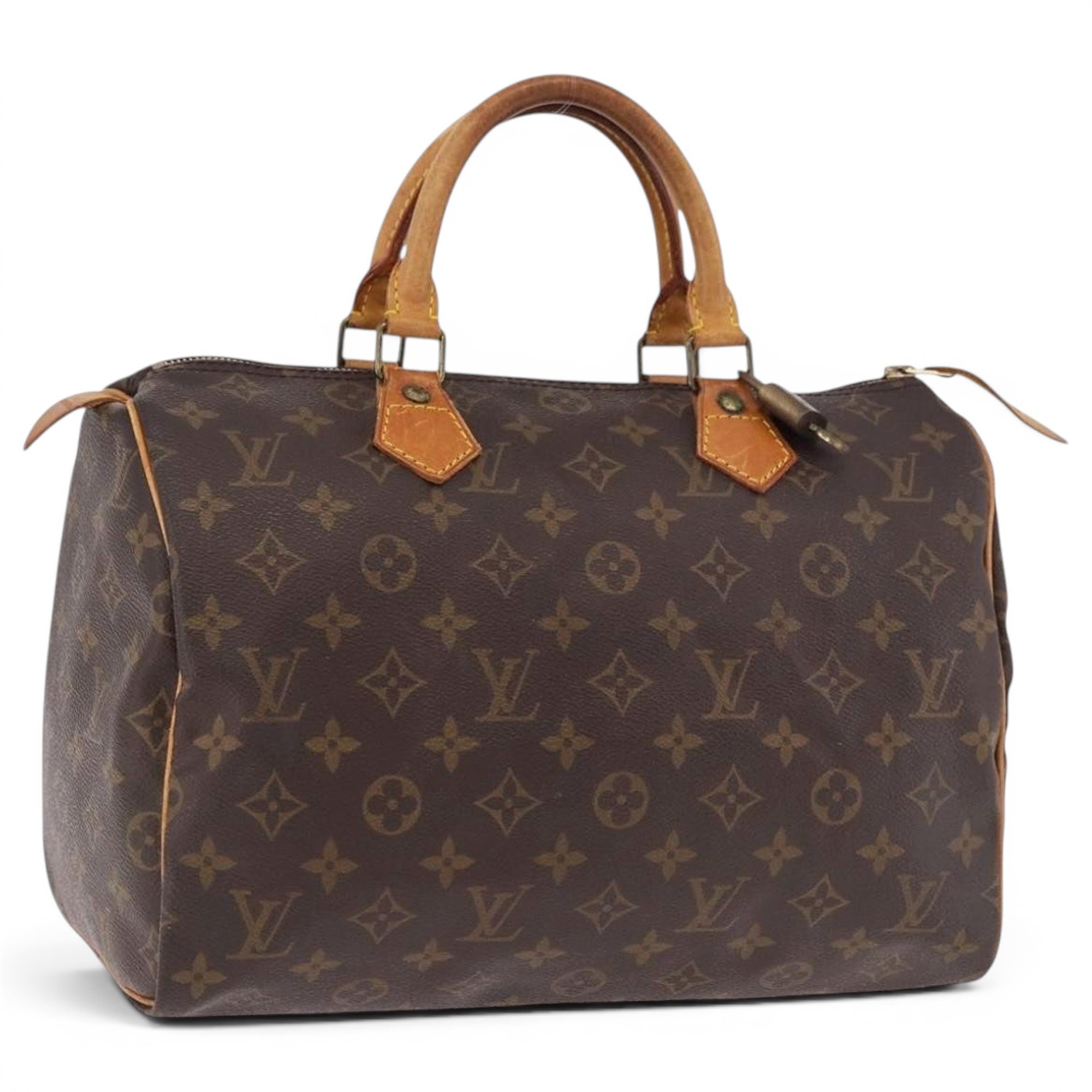 Speedy leather bowling bag