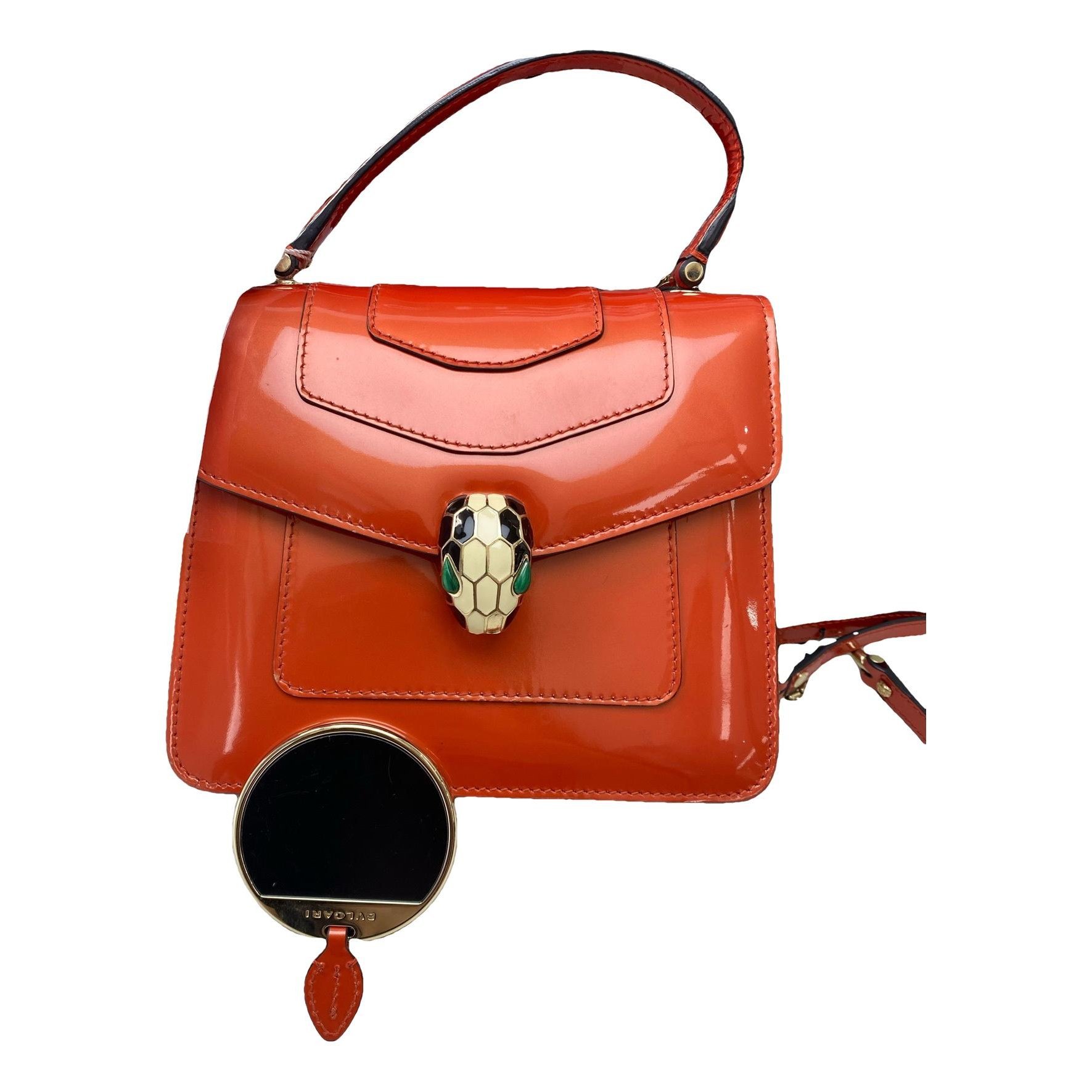 Serpenti leather handbag