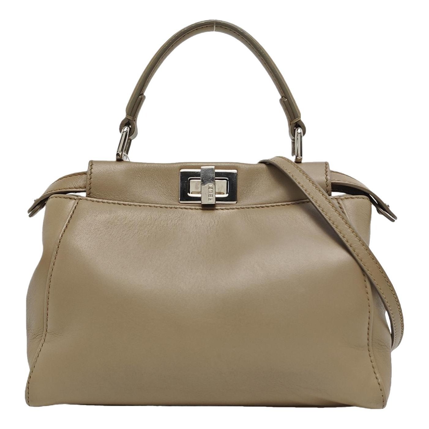 Peekaboo leather handbag