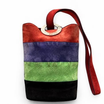 Suede Bucket Bag