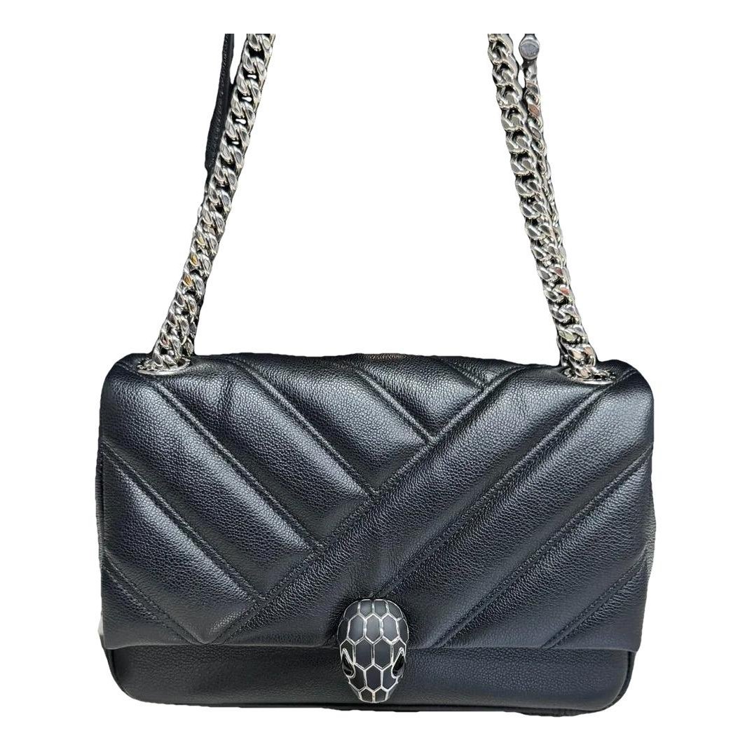 Serpenti leather mini bag