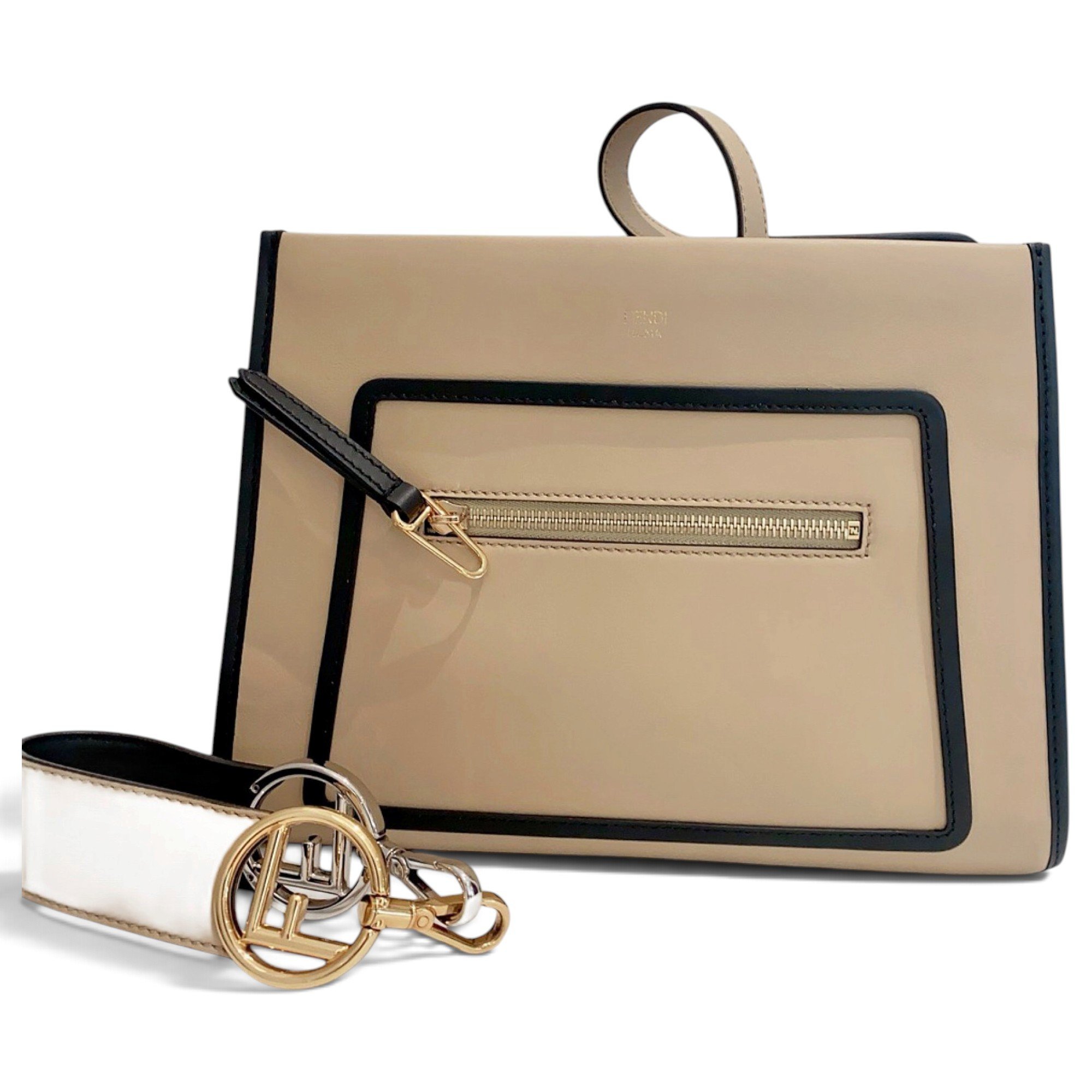 Runaway leather handbag