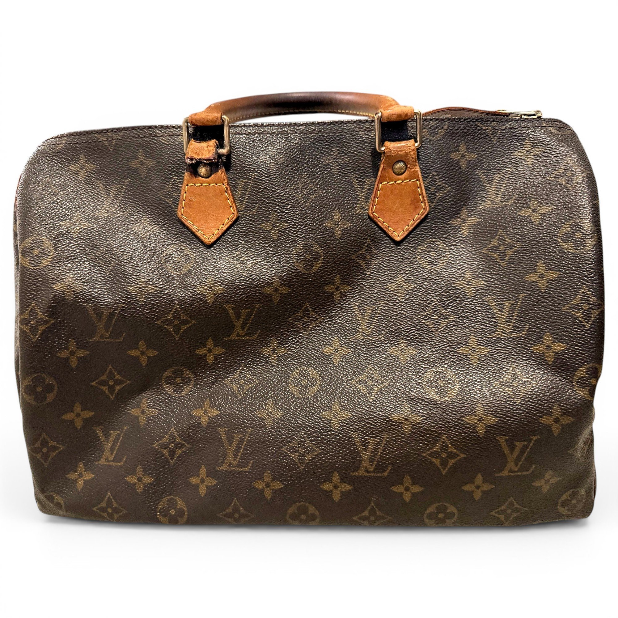 Speedy leather handbag