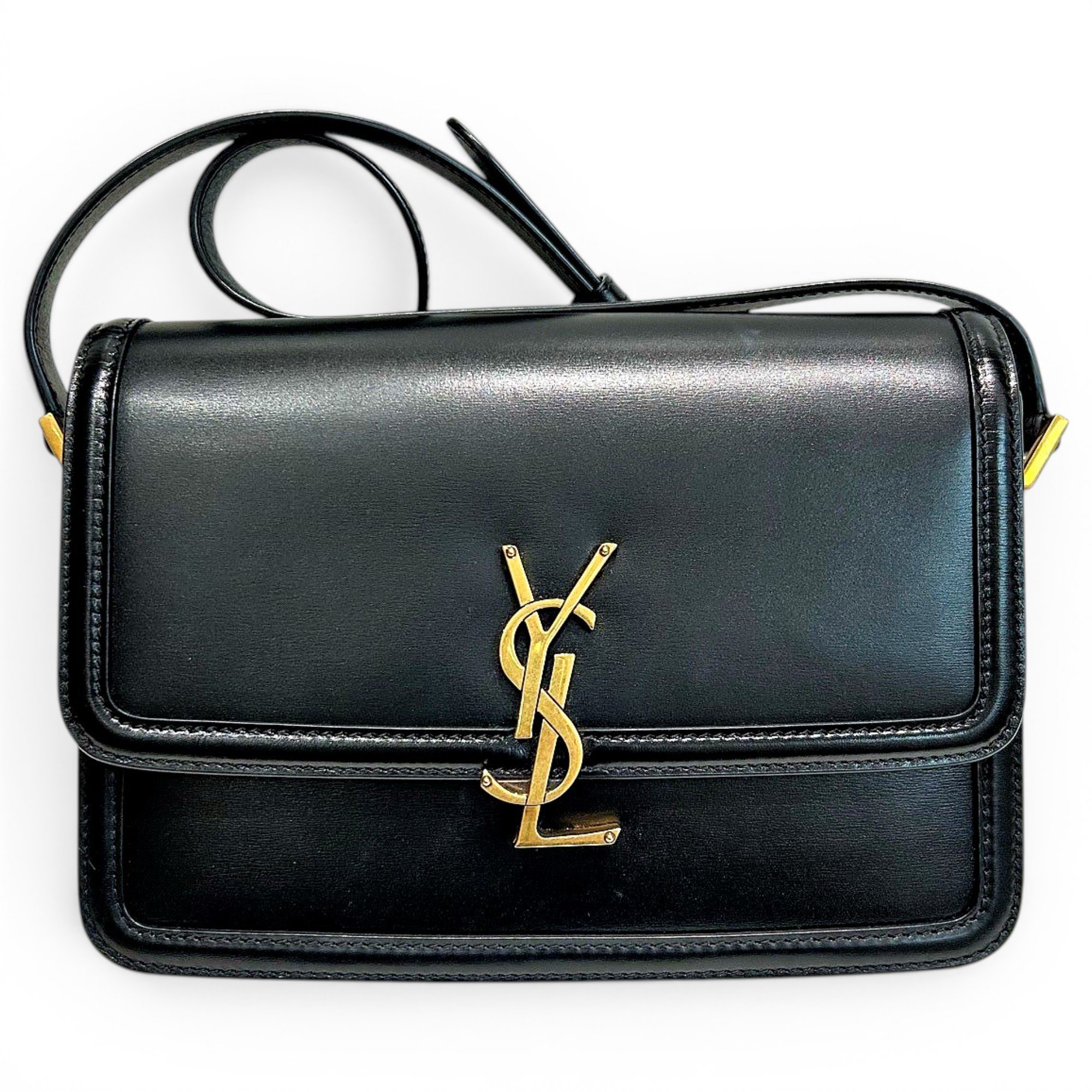 Solférino leather handbag