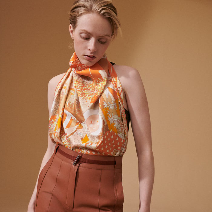 Acte III, Scene I, La Clairiere Decoupage Scarf 70