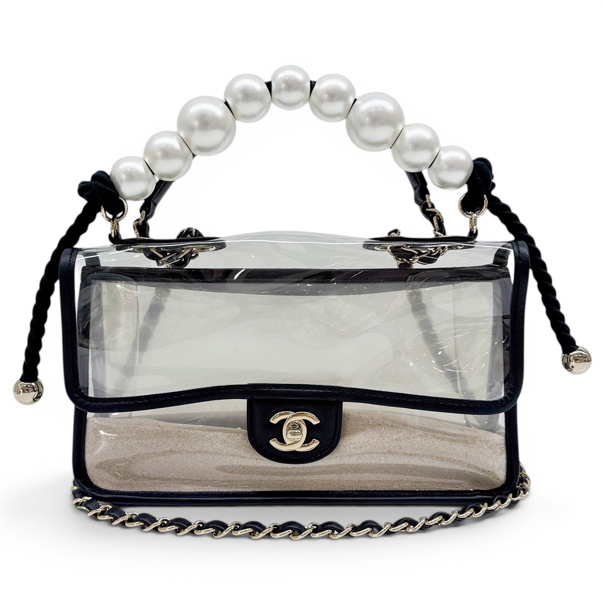 Naked Sand by the Sea vinyl handbag