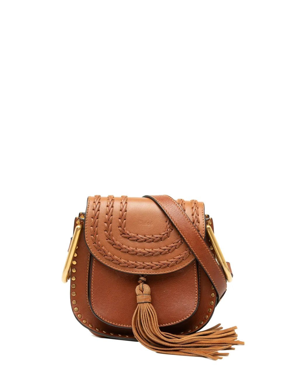 Chloe 2017 Small Leather Braided Hudson crossbody bag