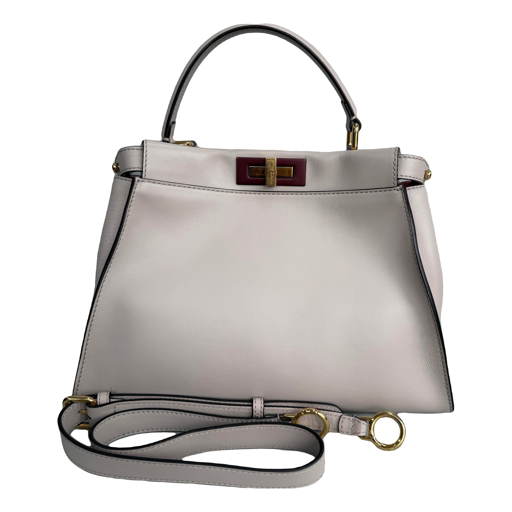 Peekaboo leather handbag