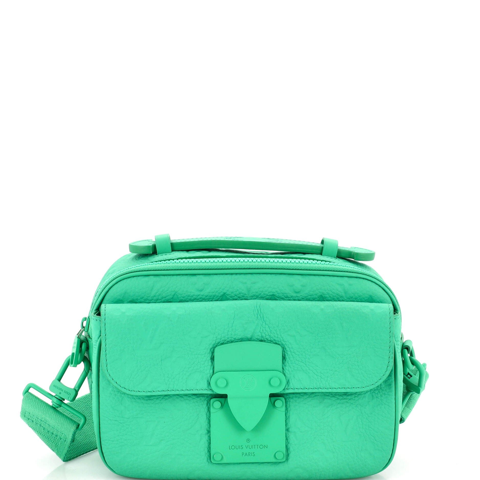 S Lock Messenger Bag Monogram Taurillon Leather