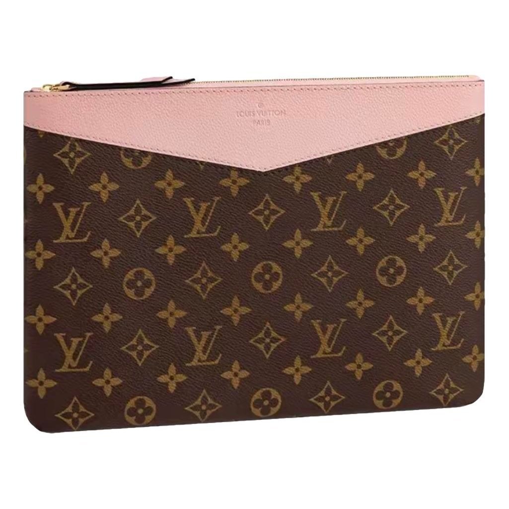 Kirigami leather clutch bag