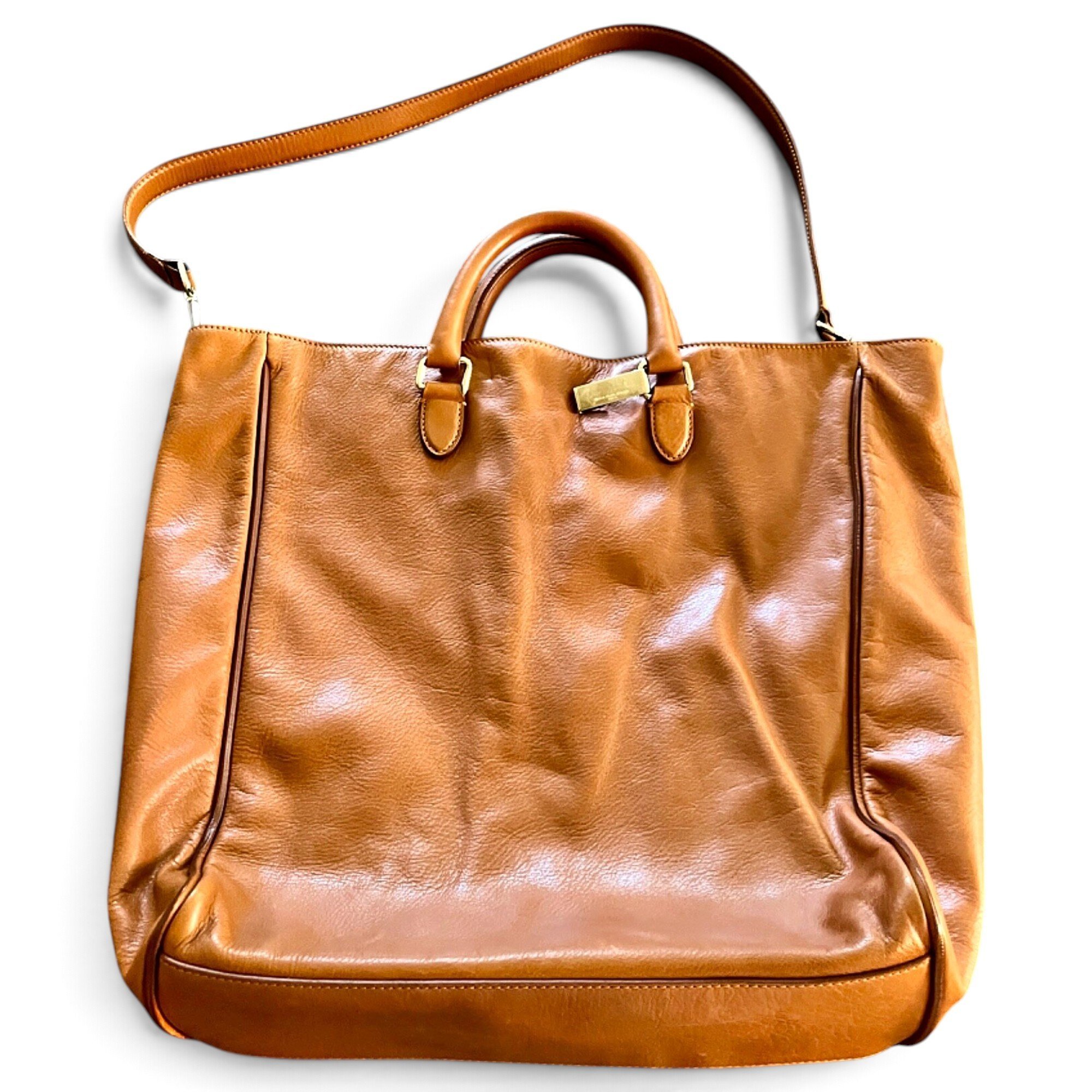 Leather tote