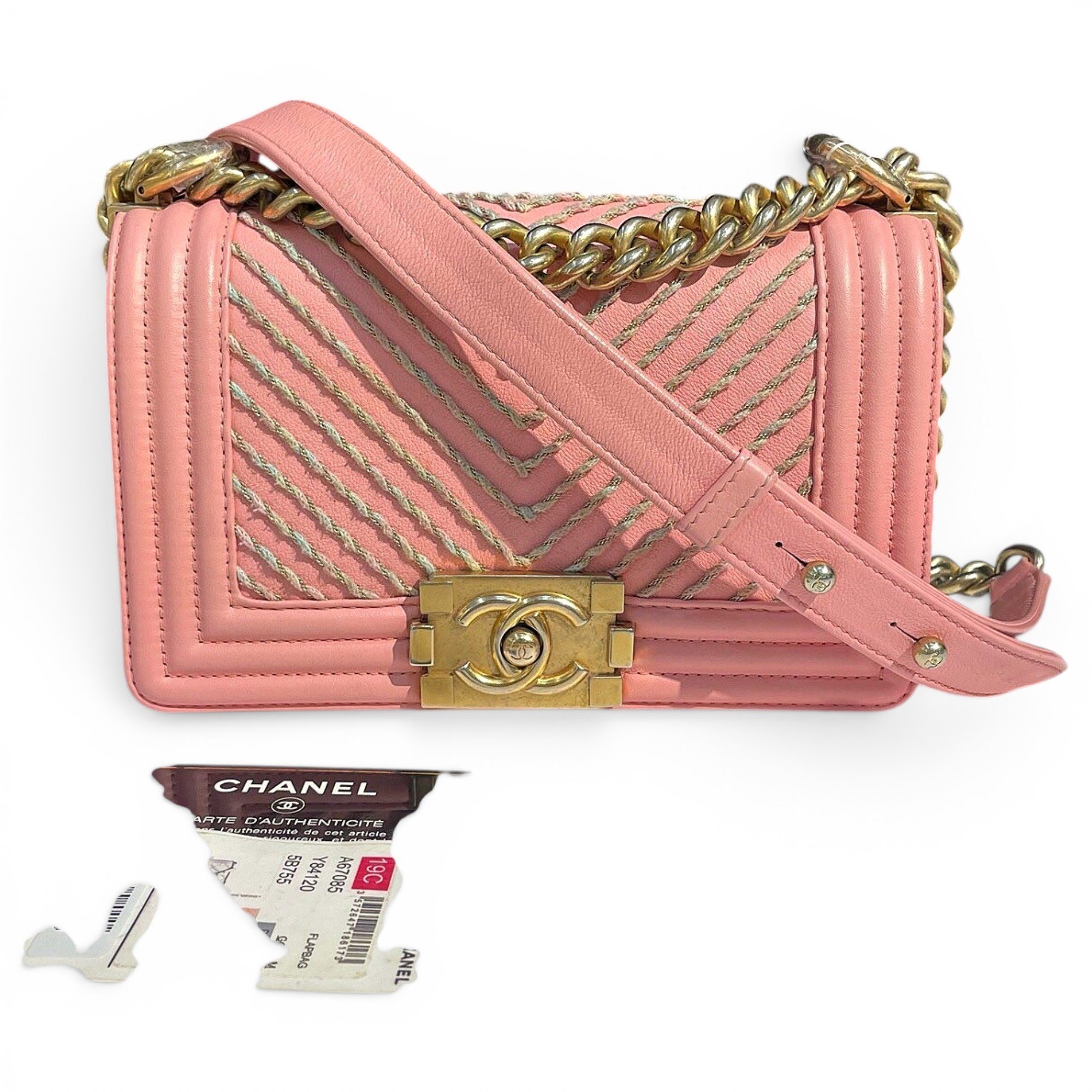 Boy leather crossbody bag