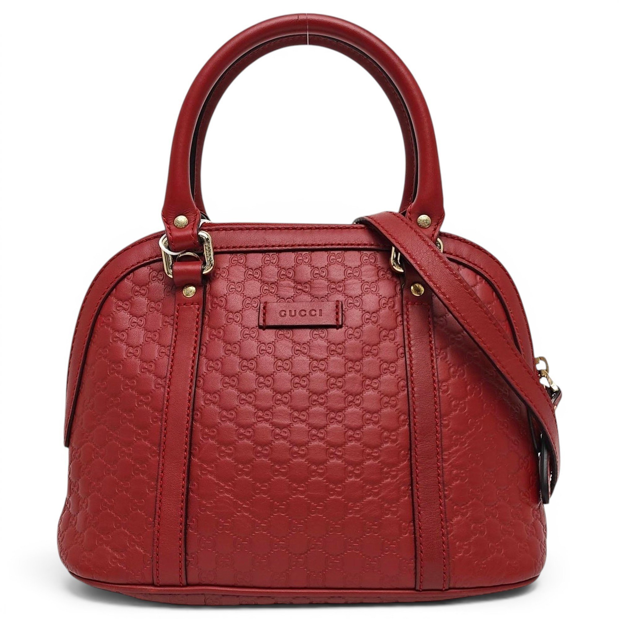 Dôme leather crossbody bag