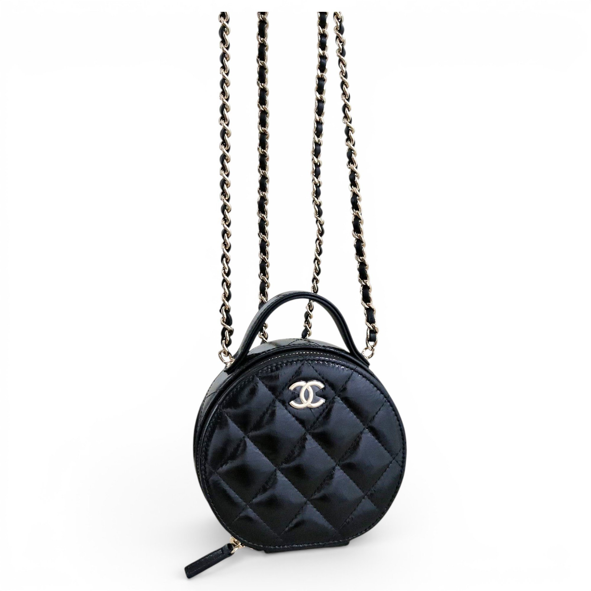 Patent leather mini bag