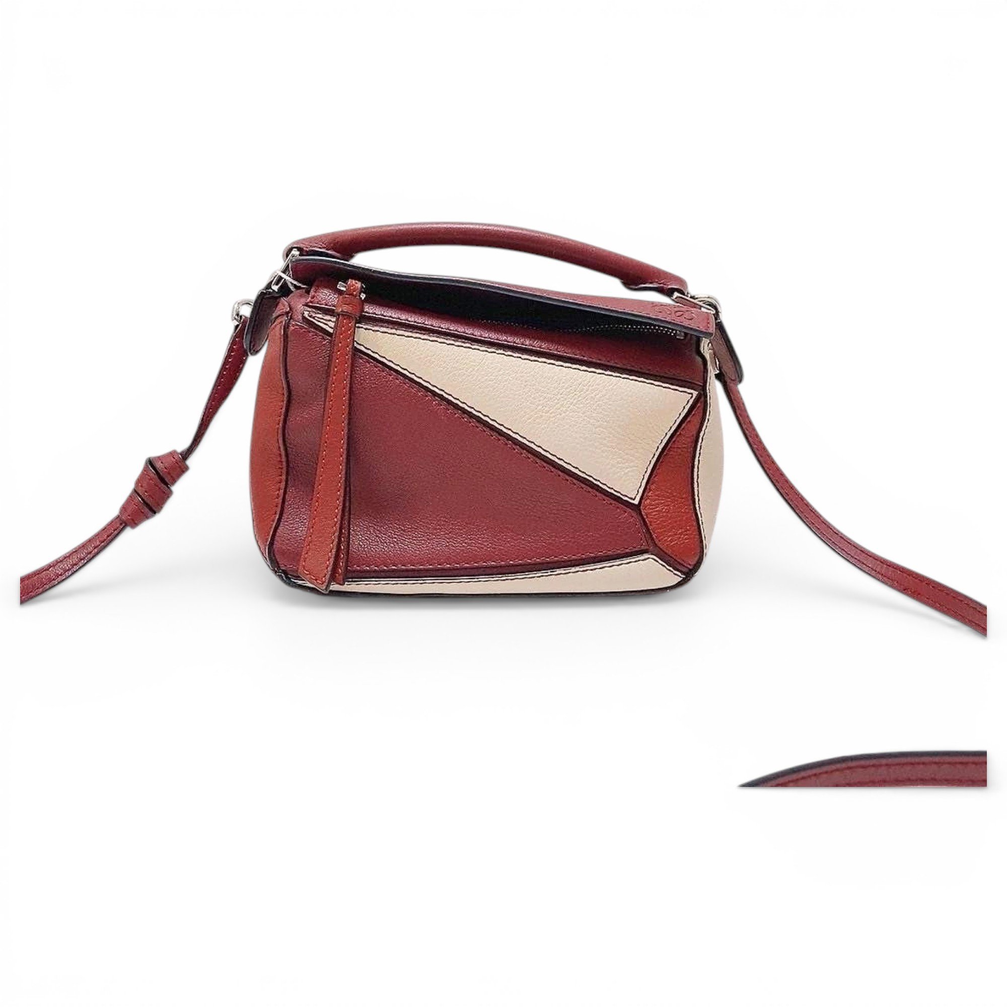 Puzzle leather mini bag