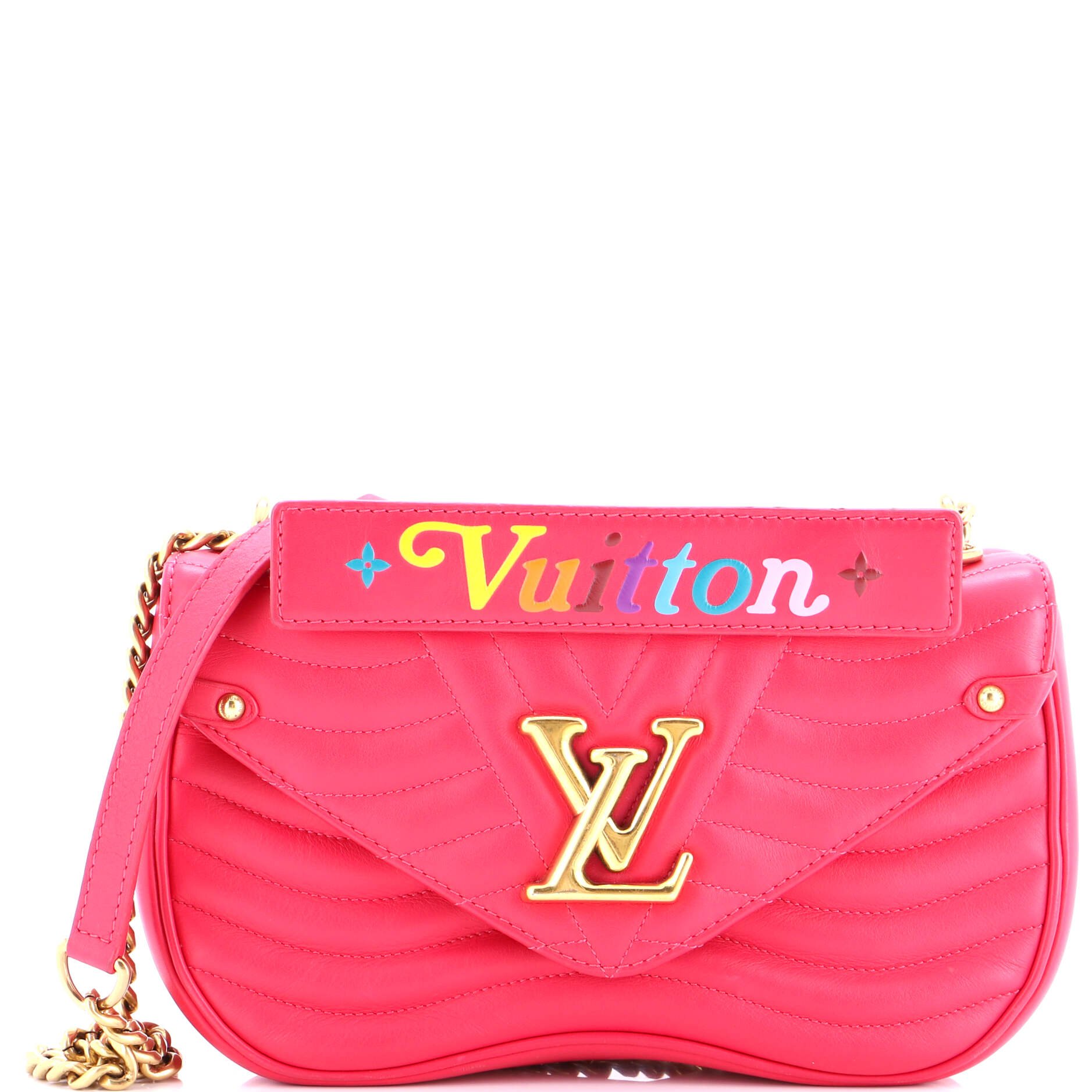 Louis Vuitton New Wave Chain Bag Quilted Leather MM
