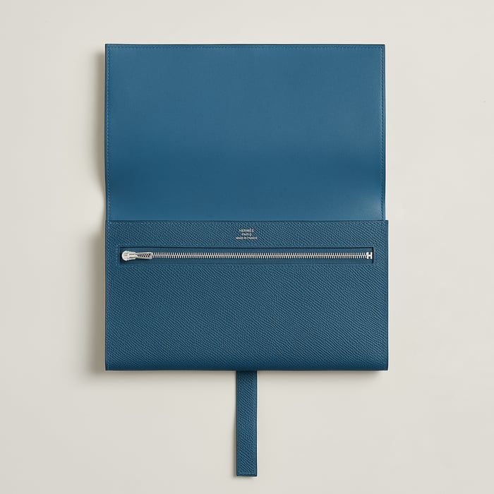 Deep Blue New H Passant Toutenmain Wallet