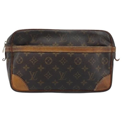 Leather clutch bag