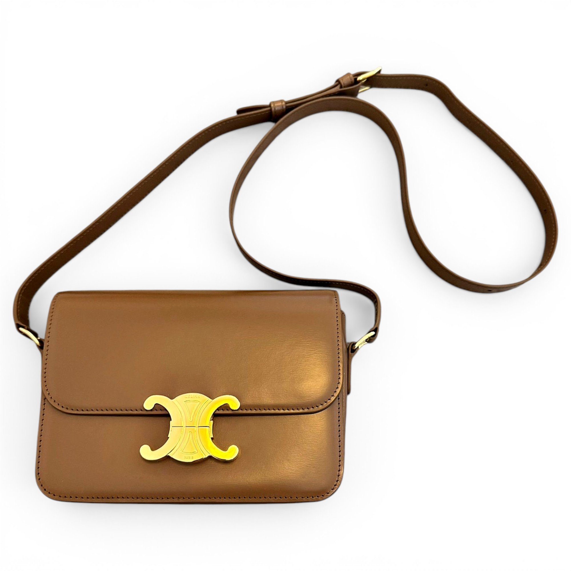 Triomphe leather handbag