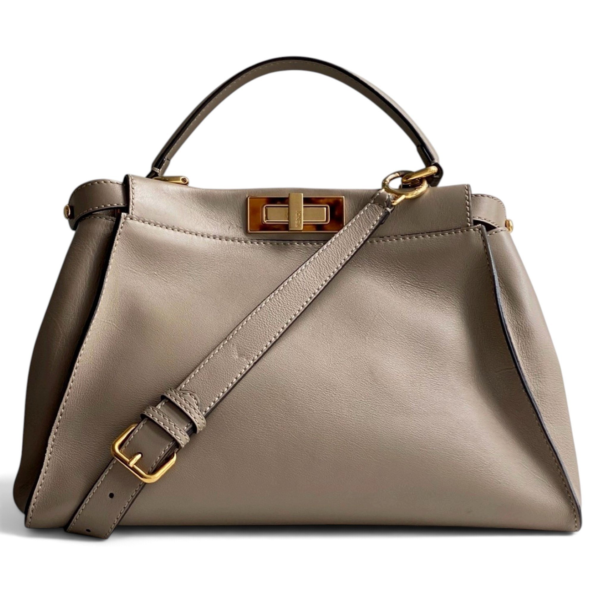 Peekaboo leather handbag