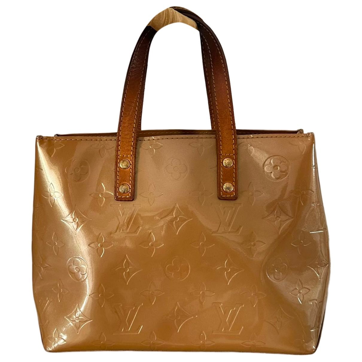 Reade patent leather handbag