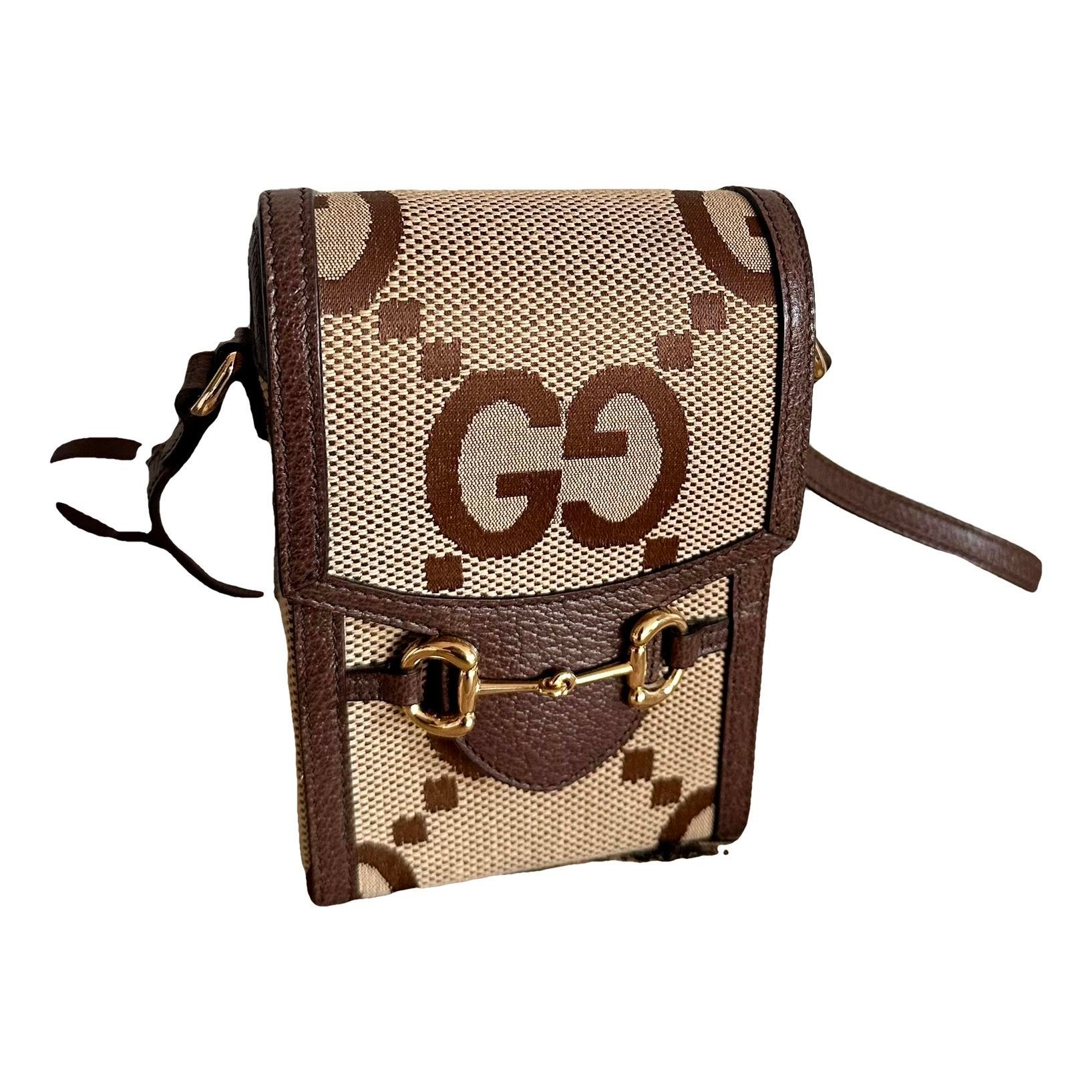 Horsebit 1955 Vertical cloth crossbody bag