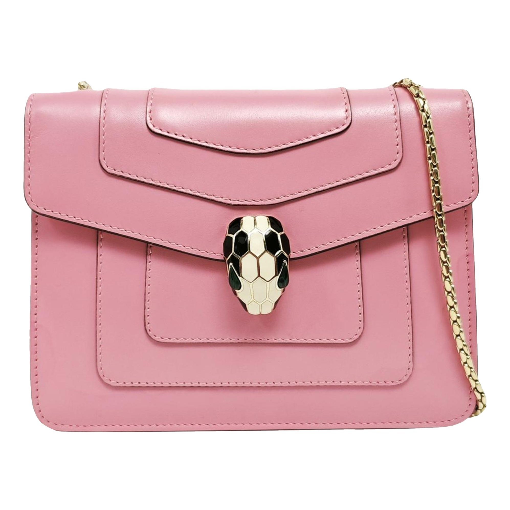 Serpenti leather handbag