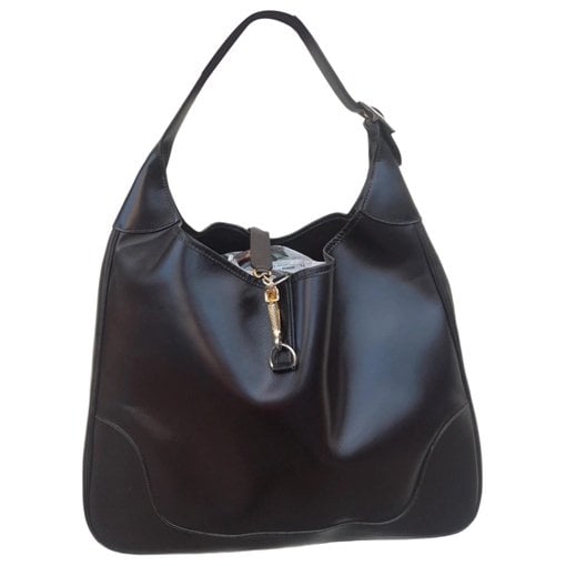 Trim leather handbag