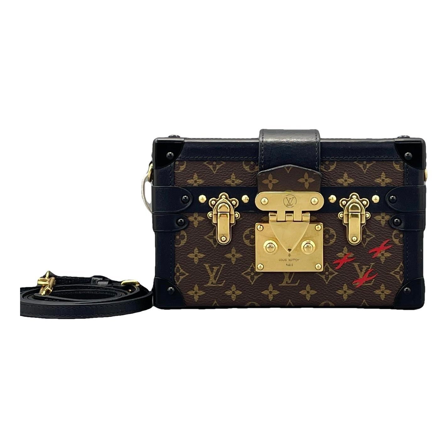 Petite Malle leather handbag