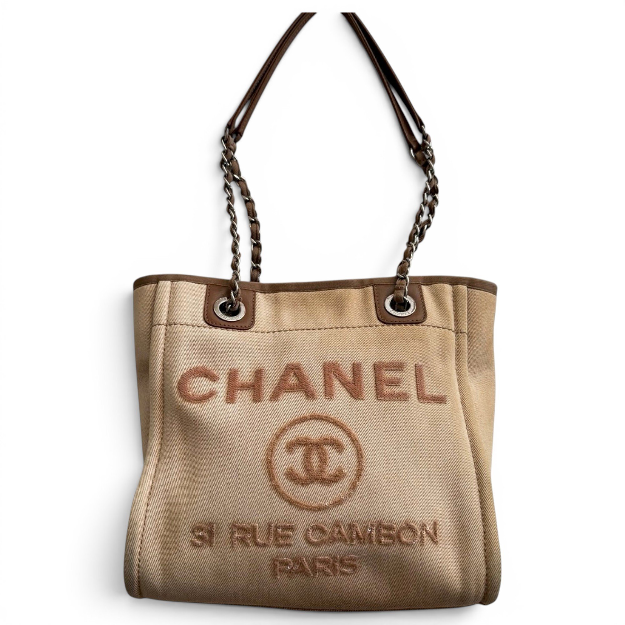 Deauville Chain cloth tote