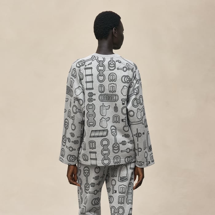 Gris Byzantin "Cahier Du Colporteur" Sweatshirt