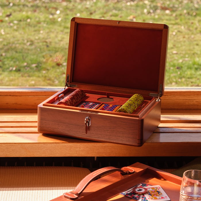 Naturel Casaque Mosaique Poker Box