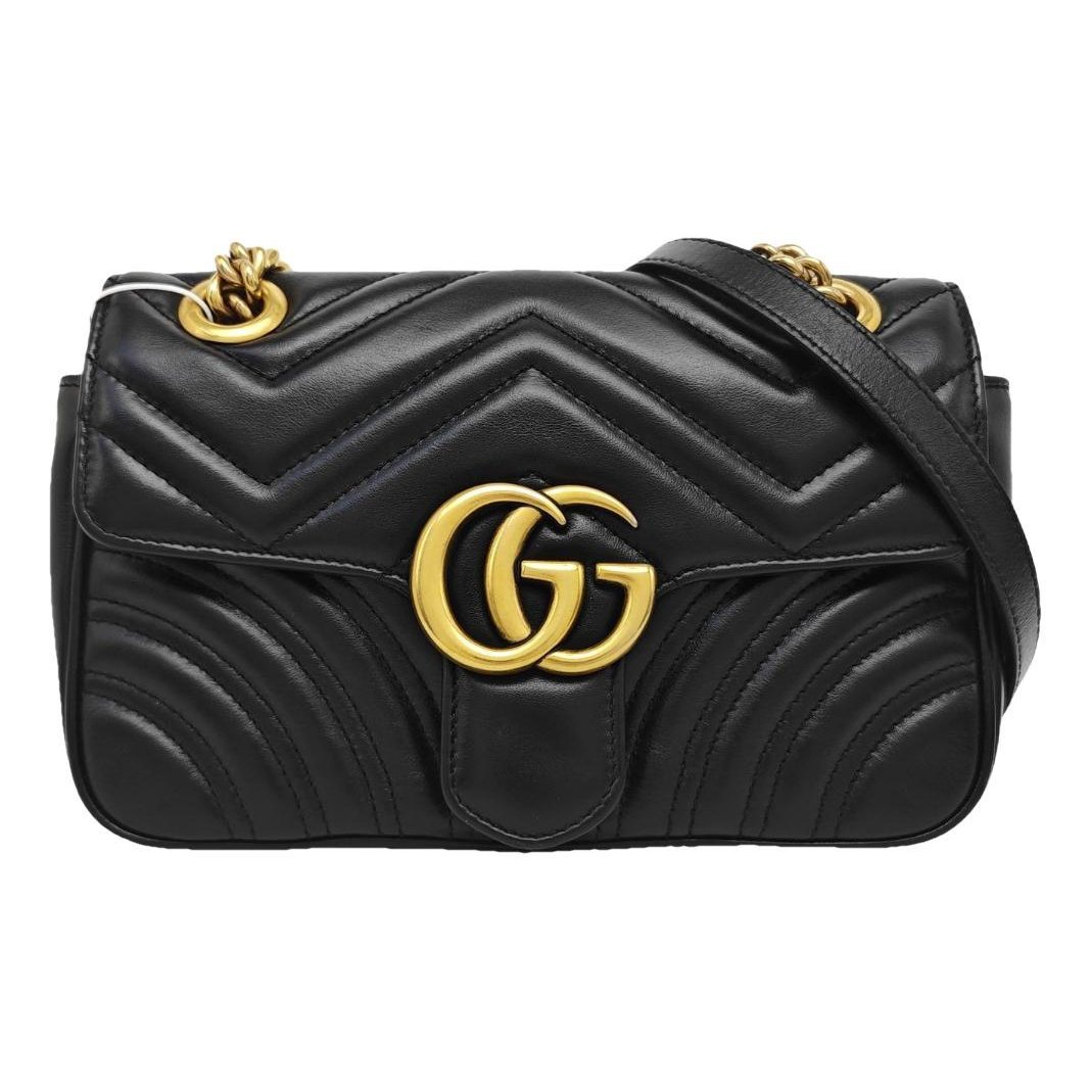 GG Marmont Flap leather handbag