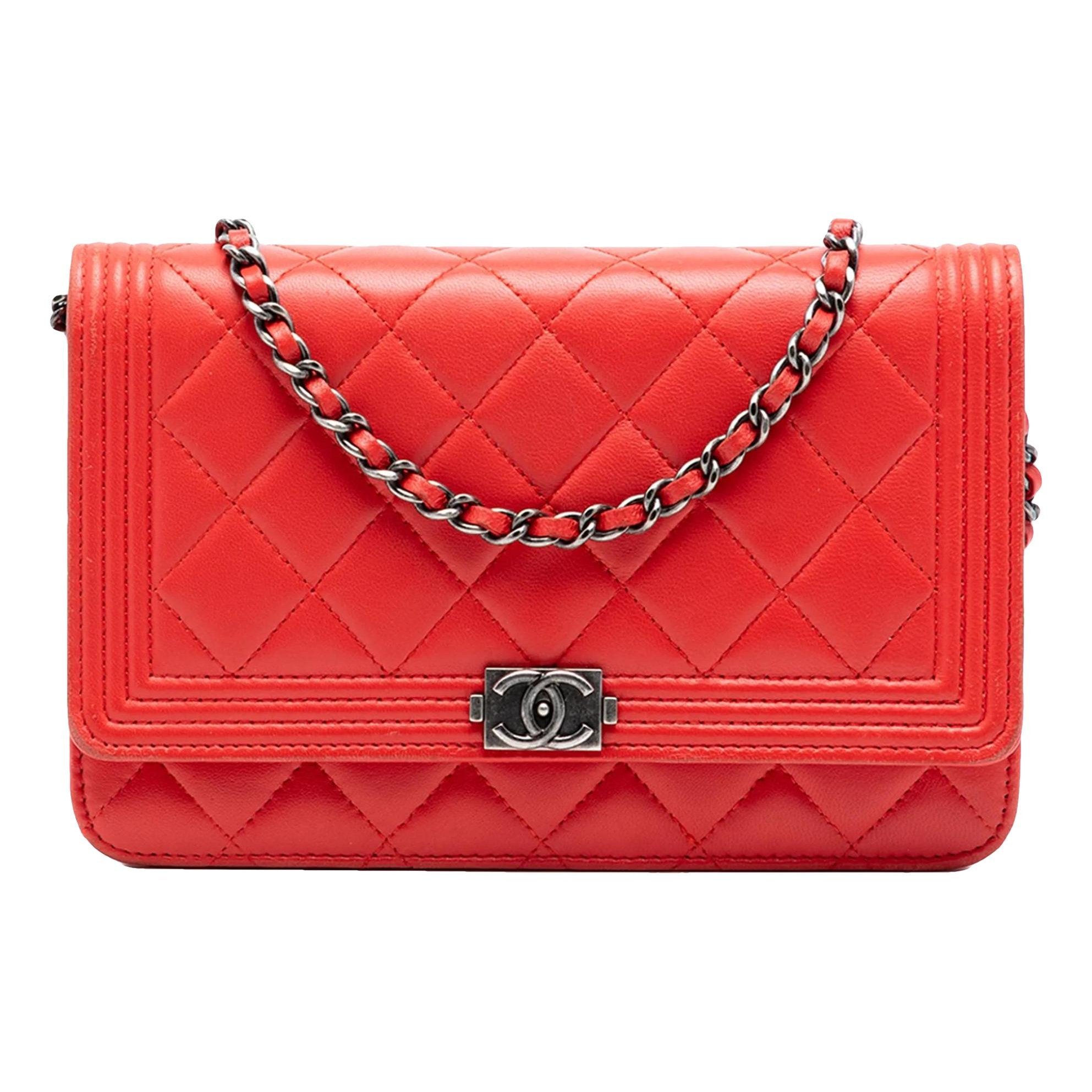 Boy leather crossbody bag