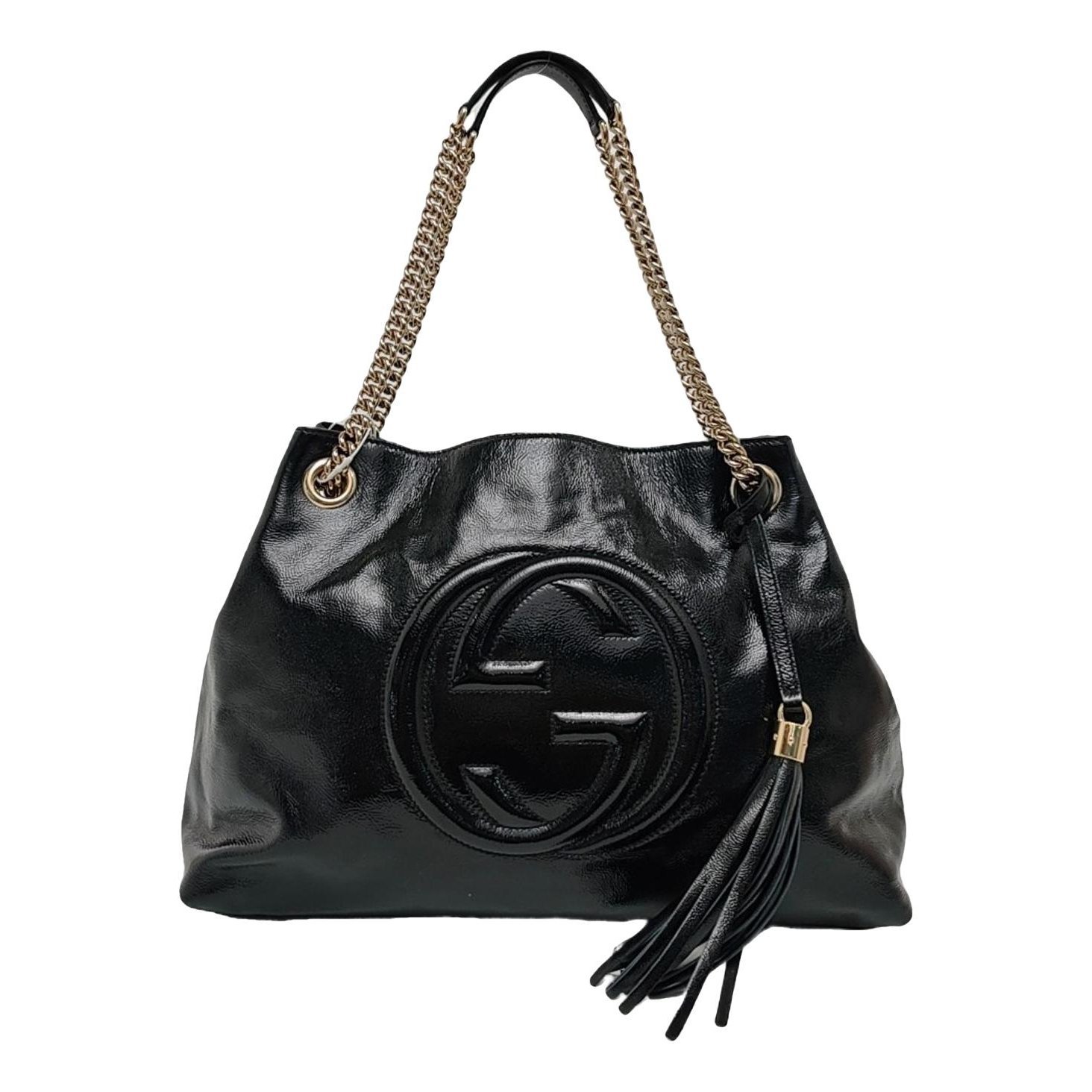 Soho patent leather handbag